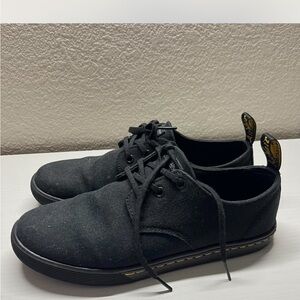 Dr. Martens Black Canvas Oxfords